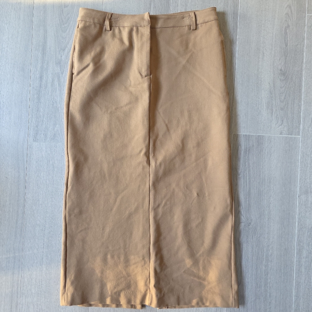RD Style Camel Midi Skirt